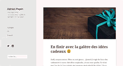 Desktop Screenshot of adrienpepin.com